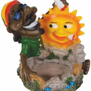 Poly Resin Ashtray - Jamaican LT123