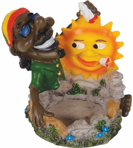 Poly Resin Ashtray - Jamaican LT123