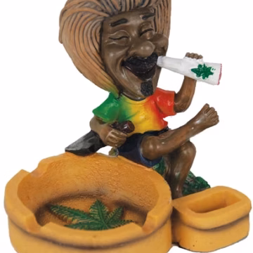 Poly Resin Ashtray - Jamaican LT71
