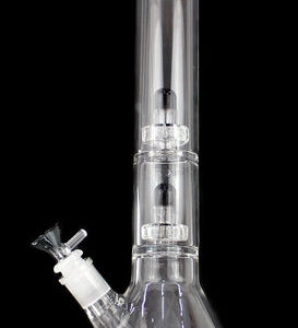 16" Dual UFO Perk Color Rim Beaker Water Pipe