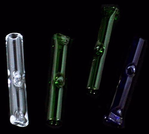 50ct Large Glass Rolling Tips With Display Jar