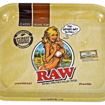 Raw Rolling Tray Metal Large - Lady