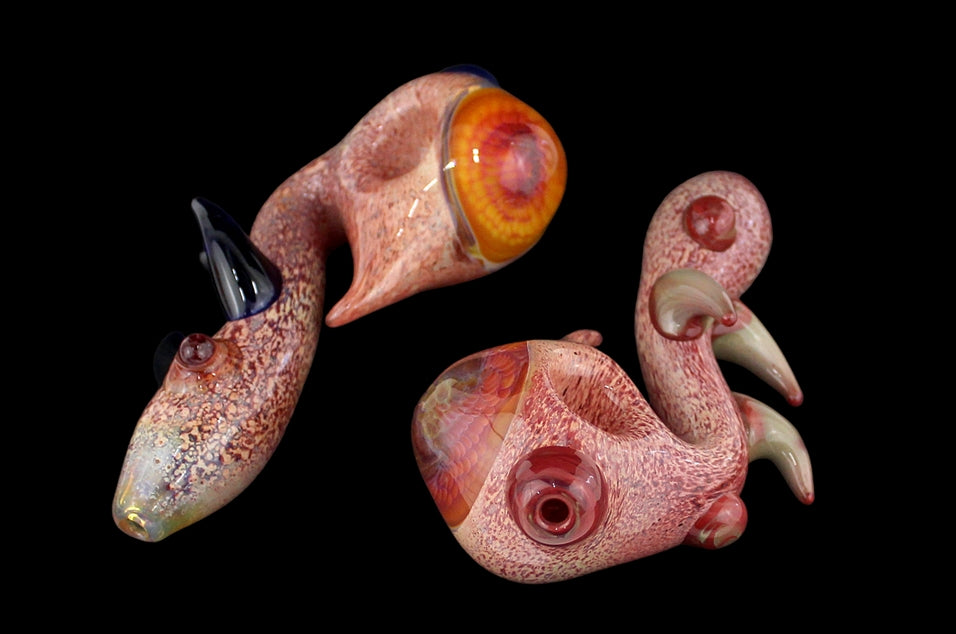 2ct 5.5" Lazy Honeycomb Horn Sherlock Hand Pipe