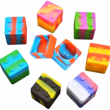 10ct Building Block Silicone Stash Container