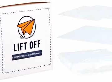 Lift Off Ultraclear 4x4 Non Stick FEP Sheet 500pk