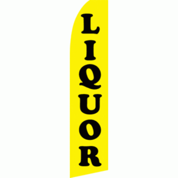 Liquor Windless Business Bow Swooper Feather Flag No Pole