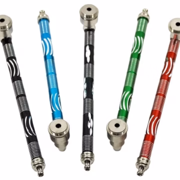 10ct 6" Long Diamond Cut Metal Pipe Assortment