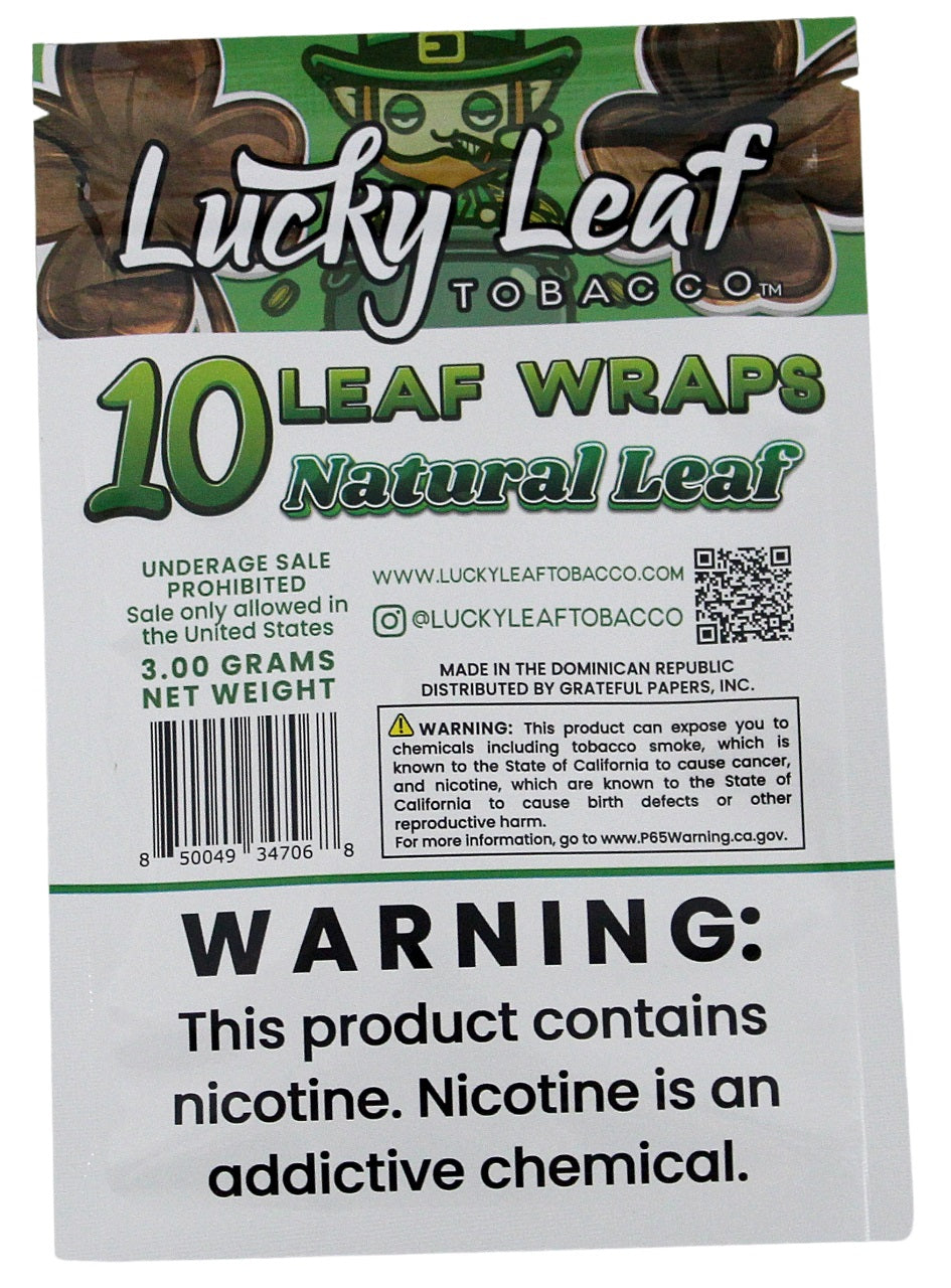 Lucky Leaf Tobacco - Natural Leaf 10pk/5ct
