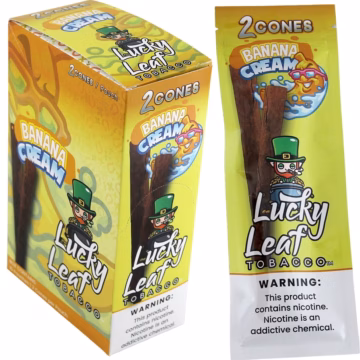 Lucky Leaf Tobacco Cones - Banana Cream 2pk/10ct