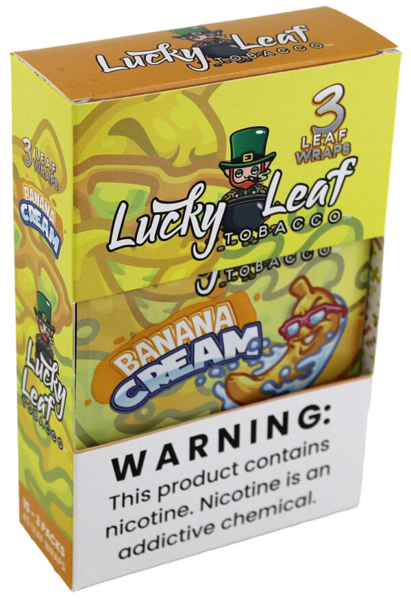 Lucky Leaf Tobacco - Banana Cream 3pk/16ct - Image 4