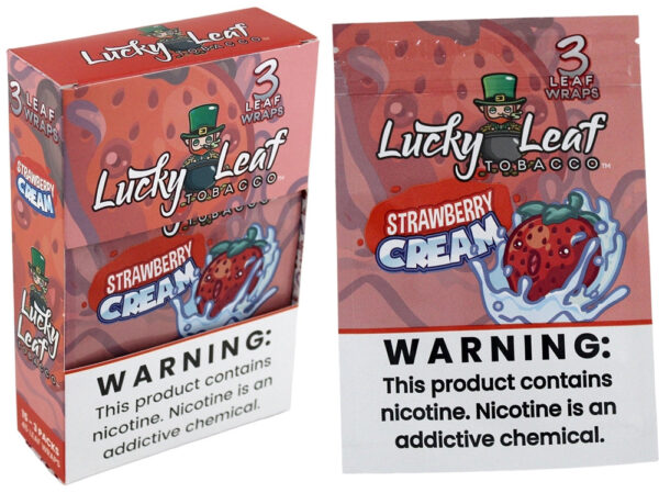 Lucky Leaf Tobacco - Strawberry Cream 3pk/16ct