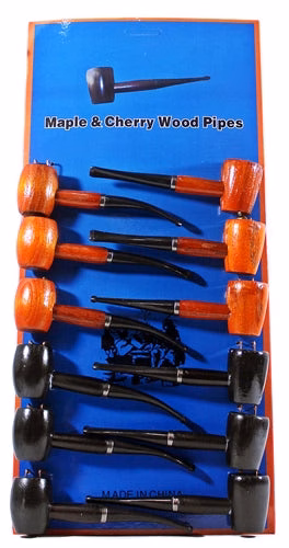 12ct Maple And Cherry Wood Pipes