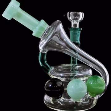 7" Mega Marble Inline Recycler Water Pipe