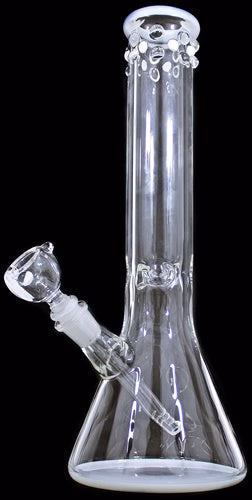14" Marble Work Color Beaker Water Pipe