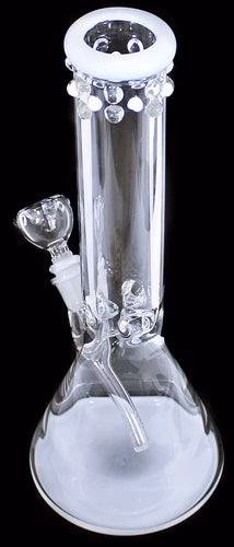 14" Marble Work Color Beaker Water Pipe - Image 3