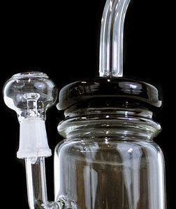 10" Mason Jar Style Showerhead 14mm Oil Rig Water Pipe