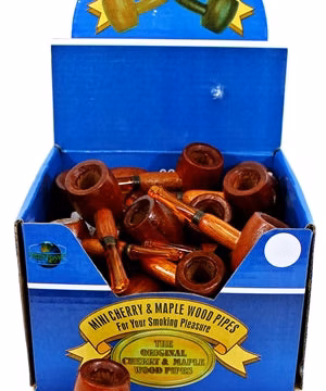 Mini Cherry and Maple Wood Pipes 36ct
