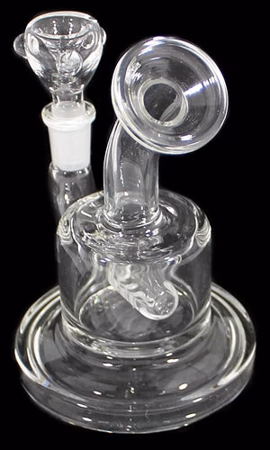 5" Mini Inline Curve 10mm Water Pipe