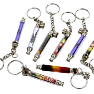 10ct Mini Metal Pipe Keychain Assortment