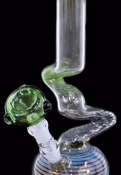 10" US Twisted ZigZag Mini Water Pipe