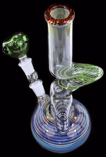 10" US Twisted ZigZag Mini Water Pipe