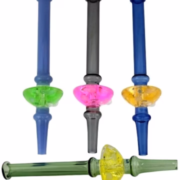 2ct Liquid Filled Mushroom Cap Nectar Collector Straw