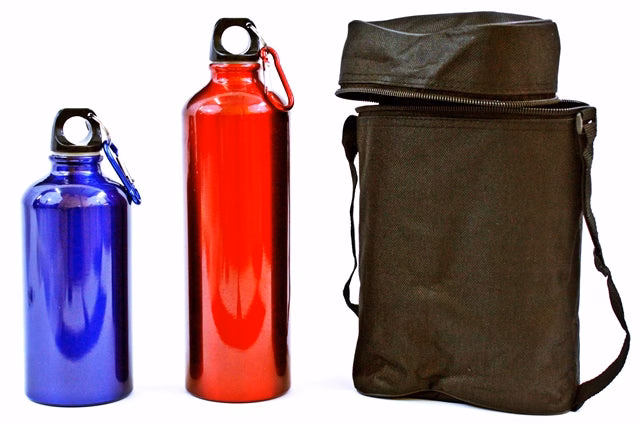Aluminum Bottle Set With Carrying Bag - Image 3