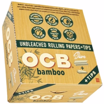 OCB Rolling Paper With Tips - King Size - Bamboo