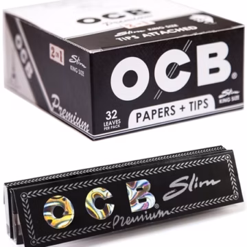 OCB Premium Rolling Paper With Tips - King Size