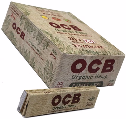 OCB Organic Hemp Rolling Paper and Tips - King Size
