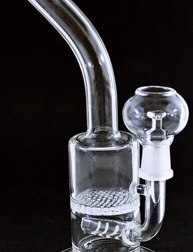 8" 14mm Oil Dome Inline Honeycomb Diffuser Water Pipe
