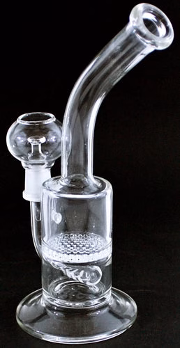 8" 14mm Oil Dome Inline Honeycomb Diffuser Water Pipe