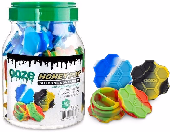 Ooze Silicone 8ml Containers - Honeypot 30pk