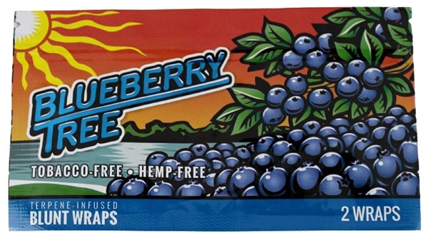 Orchard Beach Flat Blunt Wraps - Blueberry Tree