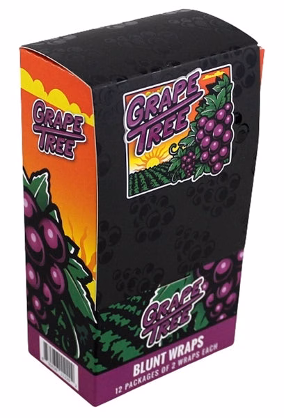 Orchard Beach Flat Blunt Wraps - Grape Tree