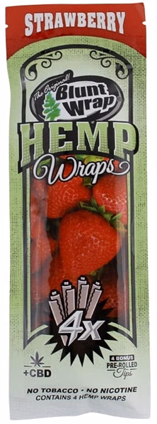 The Original Blunt Wrap - Hemp Wraps - Strawberry