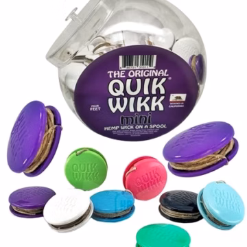 Quik Wikk Mini 4ft Organic Hemp Wick - 100pk