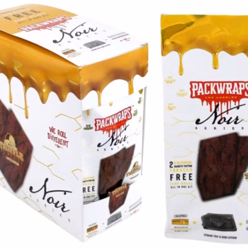 Packwraps X Twisted Hemp Wraps - Noir Series - White Truffle