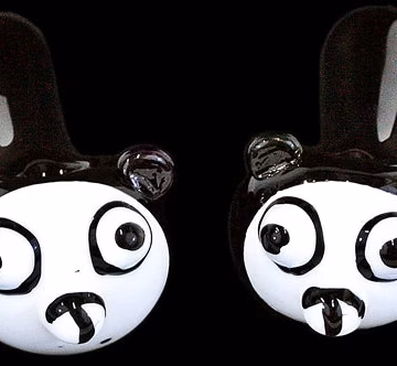 5" Panda Face Hand Pipe