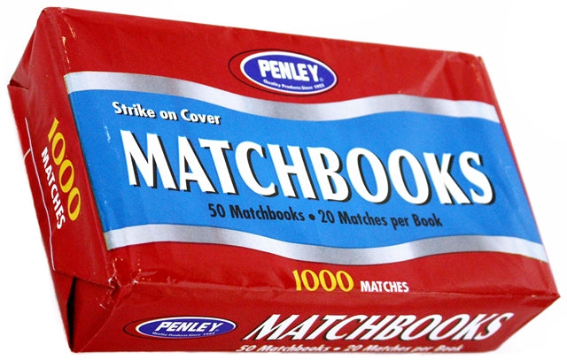 30ct Penley 50pc Matchbooks Matches