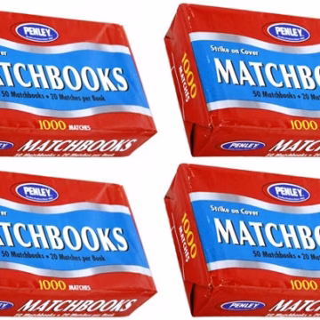 30ct Penley 50pc Matchbooks Matches