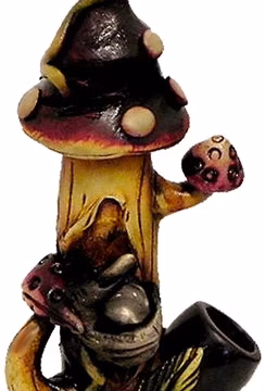 Pichincha Hand Crafted Medium Hand Pipe - Shroom Stone