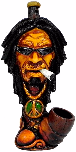 Pichincha Hand Crafted Medium Hand Pipe - Smokin Dread Man