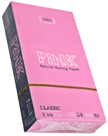 Pink Natural Rolling Paper - 1 1-4