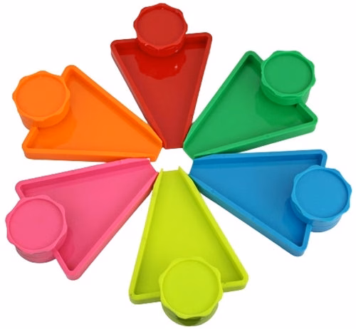 Triangle Rolling Tray with 60mm Grinder 6pk