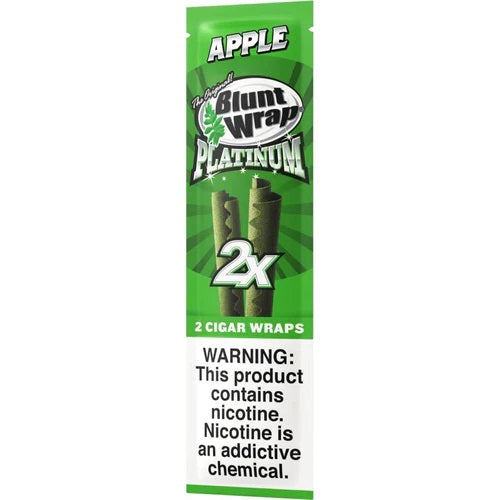 Double Platinum Original Blunt Wraps - Apple