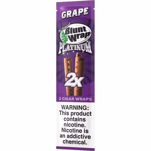 Double Platinum Original Blunt Wraps - Grape