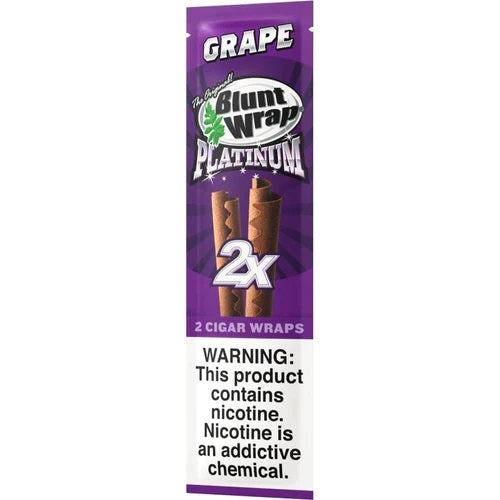 Double Platinum Original Blunt Wraps - Grape