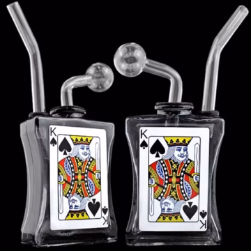 5" Poker Card Oil Burner Bubbler Assortment