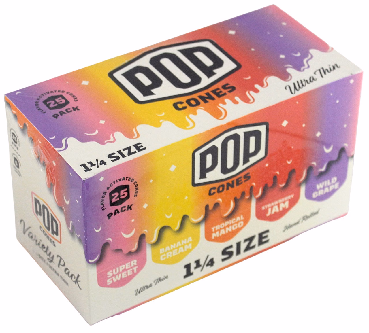 Pop Cones - Ultra Thin - Variety Pack - 1 1/4 Size 25pk